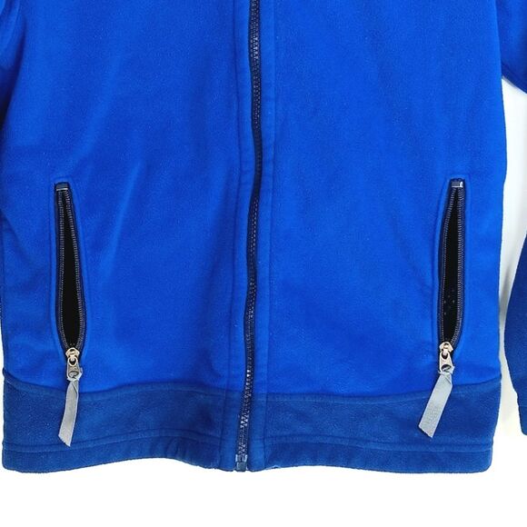 PATAGONIA Blue Fleece Zip Jacket Outdoor Warm Cozy Men's Small or Youth XL/XXL - Picture 3 of 12